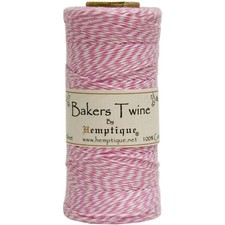 Cotton Baker's Twine Spool 2-Ply 410' Light Pink