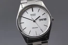 Vintage 1984 [Near MINT] Seiko Chronos 8123-7080 White Dial Qz Men's Watch JAPAN