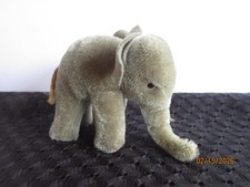 Vintage 1960's Steiff Mohair Mini Elephant Made in Germany - Missing Ear Tag