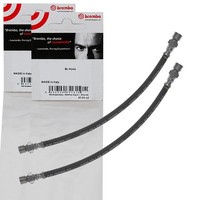 2X Brembo BremsschlÄUche Vorne Beidseitig Passend FÜR Porsche 914 VW Golf