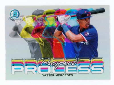 2023 Bowman Chrome Prospect Process Yasser Mercedes RC #PRP-14   Twins Rookie