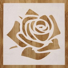Rose Paint Stencil For Walls Furniture DIY Decorative Reusable Pattern