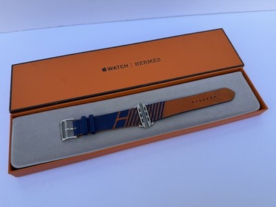 Apple Watch Hermès jumping Simple Tour Band Orange Blue 46mm,45mm,44mm VG