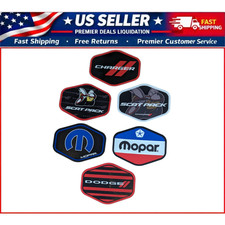 Premium Vinyl Hex Stickers 6-Pack for Dodge Charger & Scat Pack - Made in USA