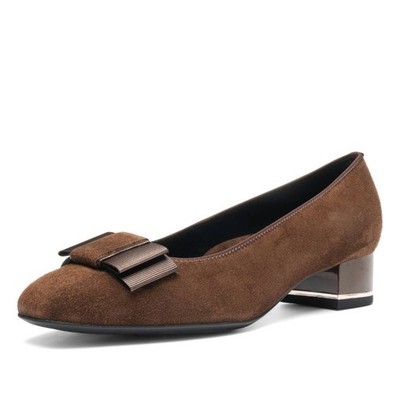 Ara Women's Garnet Bow Block Heel Pump Size 7.5