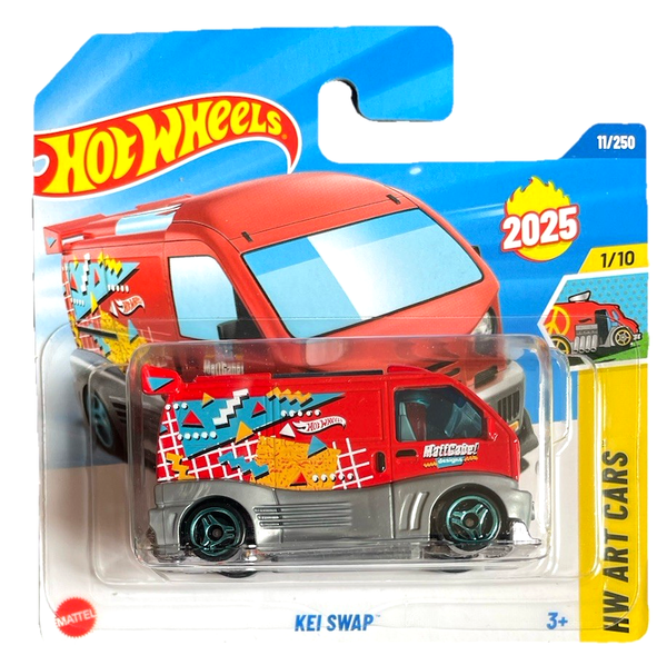 Hot Wheels Kei Swap Art Cars 1/10 2025 11/250 1:64 Modellauto Spielzeug Jdm-image