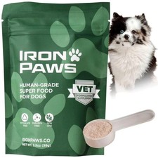 Iron Paws 3.5 Oz. Human-Grade Dog Greens Superfood Powder Joint Gut Immune