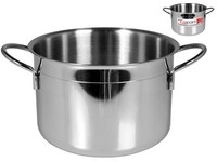 Topf Home Ecopoint Aus Edelstahl Durchmesser Cm 28 Grau