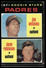 1971 Topps #262 Padres 1971 Rookie Stars (Jim Williams / Dave Robinson)