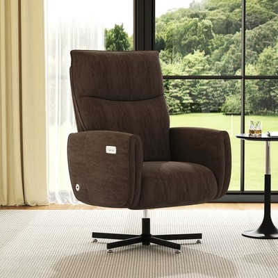 Power Swivel Recliner Chair Electric Reclining USB Type C Charging
