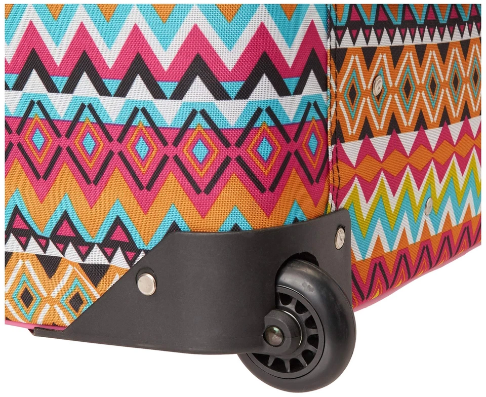 Juego de equipaje vertical Escape 4 piezas lado blando, asas telescópicas, tribal, (14/... Foto 3 de 4