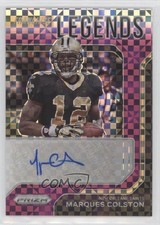 2021 Panini Prizm Purple Power 11/25 Marques Colston #FLS-MC Auto lz7