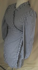 Check Print Ruffle Wrap Mini Tea Dress Size 16