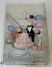 Vintage 1961 Popeye's The SAILOR MAN Birthday Party Colorforms with booklet