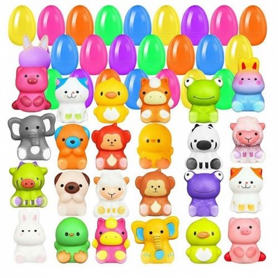 24 Stück vorgefüllte Ostereier mit Squishies sensorisches Spielwesen