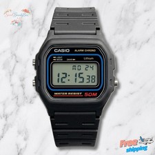 Casio W-59-1VQ Classic Digital Watch Black Resin 50m Water Resistant Men