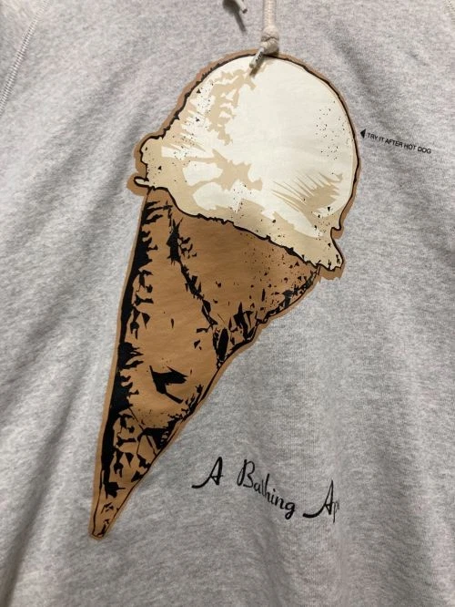 A BATHING APE (BAPE) Felpa con cappuccio stampa gelato