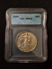 1946 Walking Liberty Silver Half Dollar 50c ICG MS 62