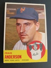 1963 TOPPS CRAIG ANDERSON NEW YORK METS