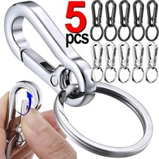 5PCS Gourd Buckle Keychains Climbing Hook Stainless Steel Car Strong Carabiner S
