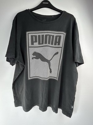 Puma T Shirt Black XXL Logo Graphic Crew Neck Casual Streetwear Tee