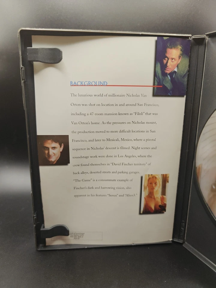 The Game DVD Full/Widescreen 1997 (Michael Douglas, Carroll Baker, Sean Penn) - Image 4 of 4