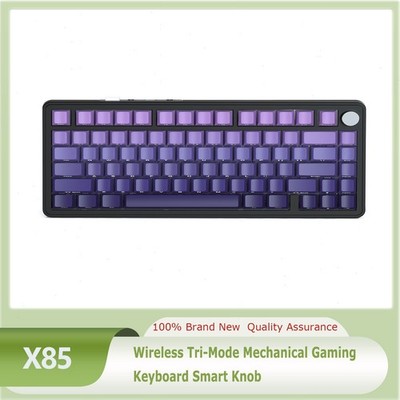ATTACK SHARK X85 Wireless Tri-Mode Mechanical Gaming Keyboard Smart Knob