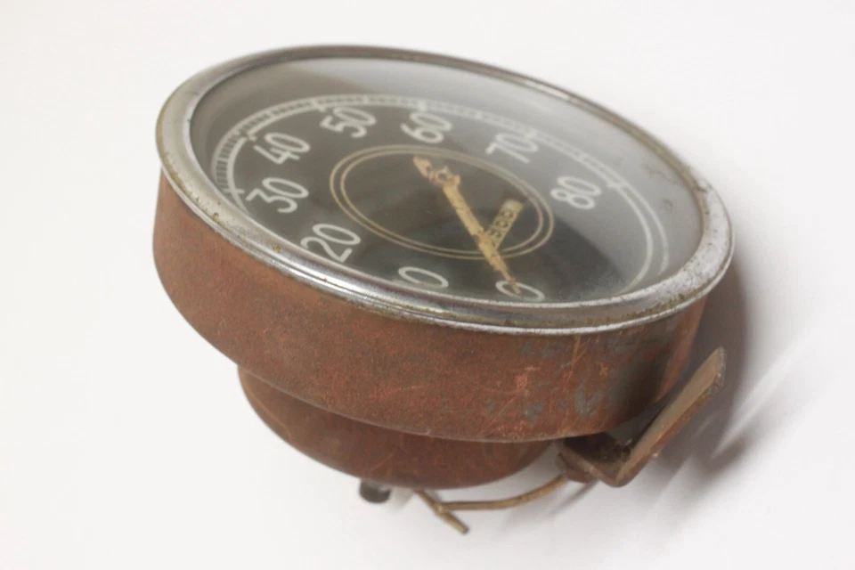 Camión Diamond T de colección años 40 80 MPH velocímetro tablero calibre pieza de fábrica Foto 3 de 4