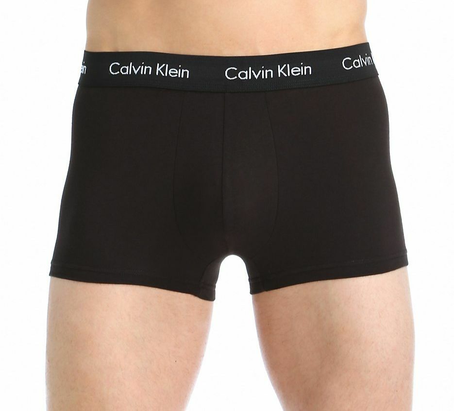 $45 Calvin Klein Underwear Men Black Nu2664 Cotton Stretch Low