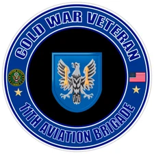 Cold War Veteran 11th Aviation Brigade Bumper Sticker Military Vinyl Decal 5"