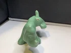 Vintage RARE Colored Camark Art Pottery ￼Dog Hound Figure Partial Sticker