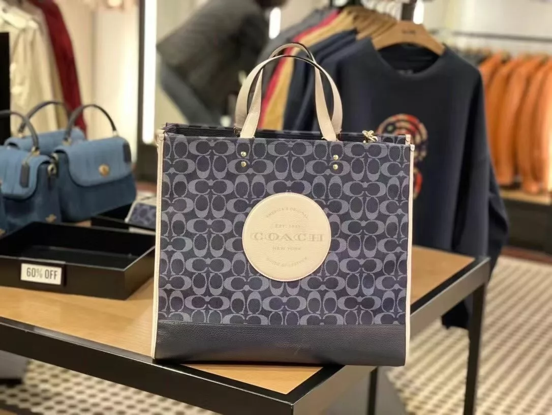 Coach Dempsey 40 Tote Bag - Denim Multi