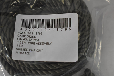 Single Leg Fiber Rope Assembly Dark Gray 4020-01-341-8795 5TZU0