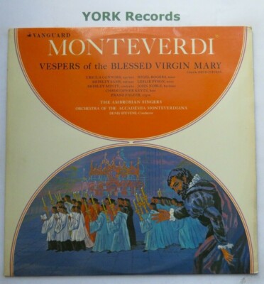 VSL 11000/1 - MONTEVERDI - Vespers Of The Blessed Virgin - Ex Double LP Record