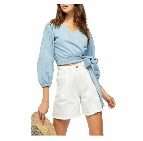 Sophie Denim Top, Blue - XS | eBay