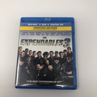 The Expendables 3 (Blu-ray, 2014) Very Good Condition