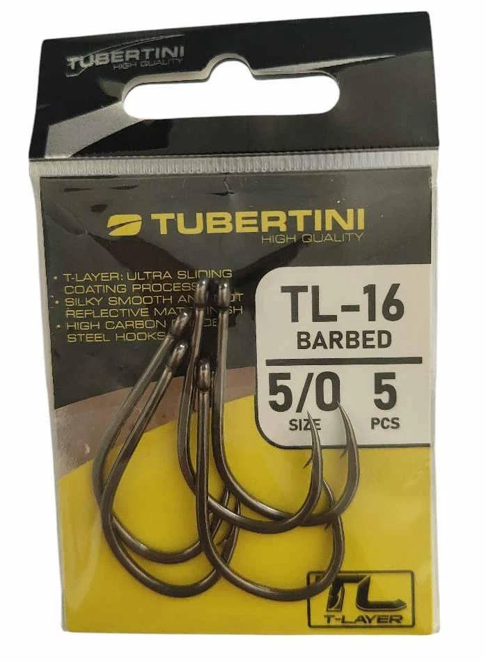 Hameçons Tubertini Série 7 Taille 9 - Nichelés, Palette - Lot De 25 - Neufs
