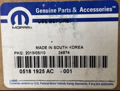 Mopar 05181925AC Hub And Bearing Dodge Charger Challenger Chrysler 300 2015-2020