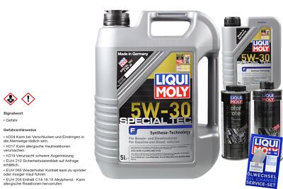 6 Liter Liqui Moly Motoröl Set Special Tec F 5W-30 MotorProtect Motor Clean
