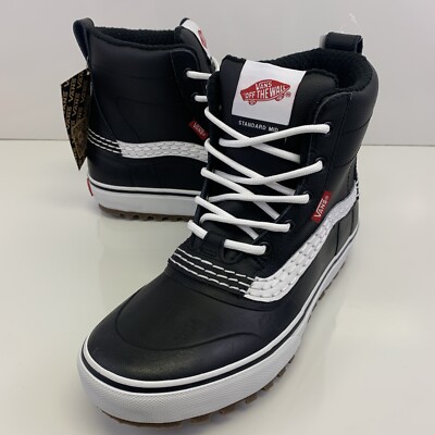 Vans Standard Mid MTE Snow Waterproof Boots Black White Men s Size 8 No Box