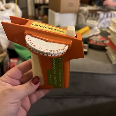 Vintage Orange Dymo 1780 Home Label Maker