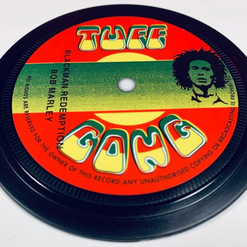 Bob Marley. 2 Vinyl Record Label coasters. Wailers. Tuff Gong. Rude Boy. Reggae - Picture 3 of 10