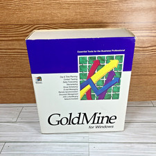 GOLDMINE 2.5 CRM Software for Windows With Compact Disc 1, Box and Inserts 1995