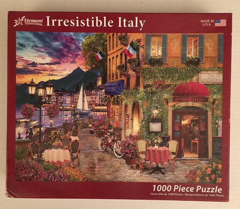 VERMONT CHRISTMAS COMPANY PUZZLE “IRRESISTIBLE ITALY” 1000 PIECES COMPLETE