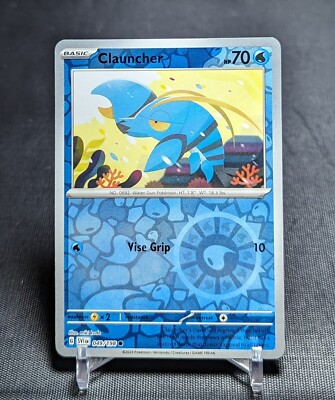 Clauncher Common Reverse Holo Scarlet & Violet Base Set Pokemon TCG Card 049/198