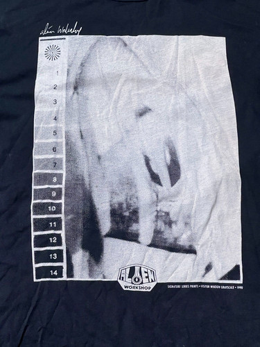 Y2k 00s Skateboarding Alien Workshop T Shirt 1990 medium black signature series