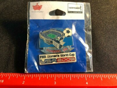 NEW 2003 FIFA Womens World Cup Pin Foxboro MA - New Old Stock NOS - Packaged 