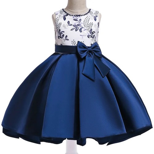 Summer Flower Girls Dress Princess Wedding Party Dresses Children Kids Prom Gown - Picture 11 of 36