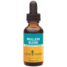 Herb Pharm Certified Organic Mullein Blend Extract 4 Respiratory Support,1Oz