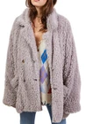 Women's Teddy Coat Jacket with Pockets Oversized Faux Fur New 5779